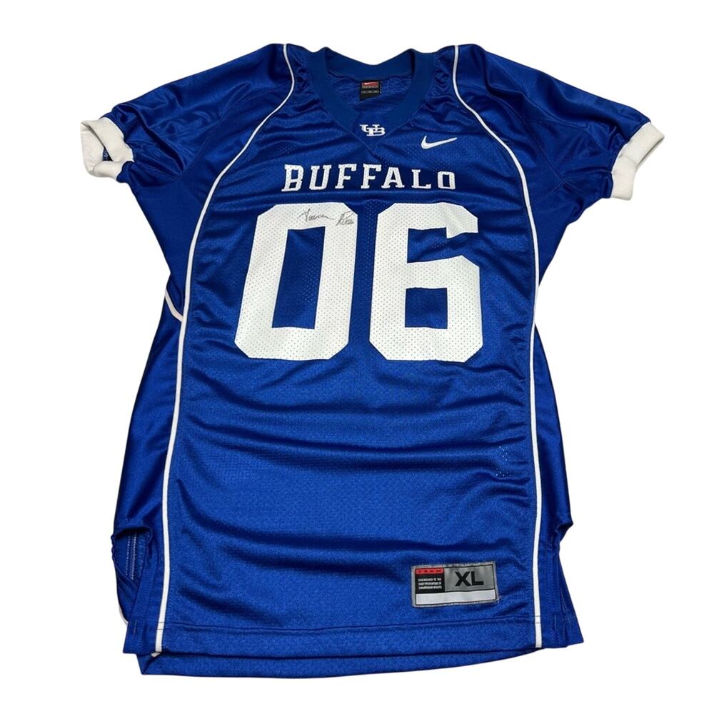 University of Buffalo Bulls Game Worn Signed Auto Football Jersey #6 RARE Y2K